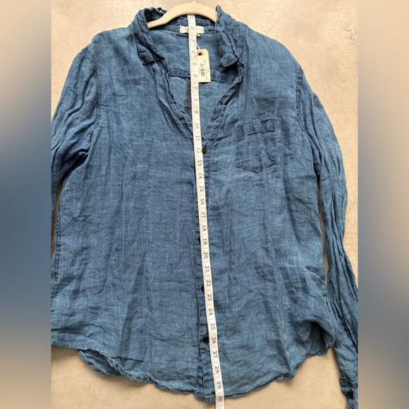 NWT CP Shades Sloane In Bleached Indigo Linen - Picture 13 of 16